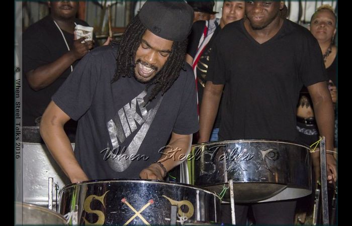 Freddie Harris, III - leader of Steel-X-Plosion USA Steel Orchestra