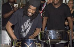 Freddie Harris, III - leader of Steel-X-Plosion USA Steel Orchestra
