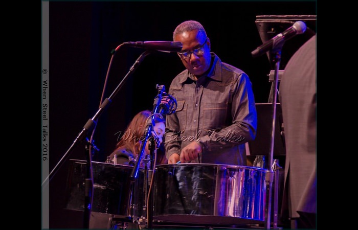 Panist Garvin Blake at the Evening of Calypso Jazz, Afro-Caribbean Music and Global Jazz
