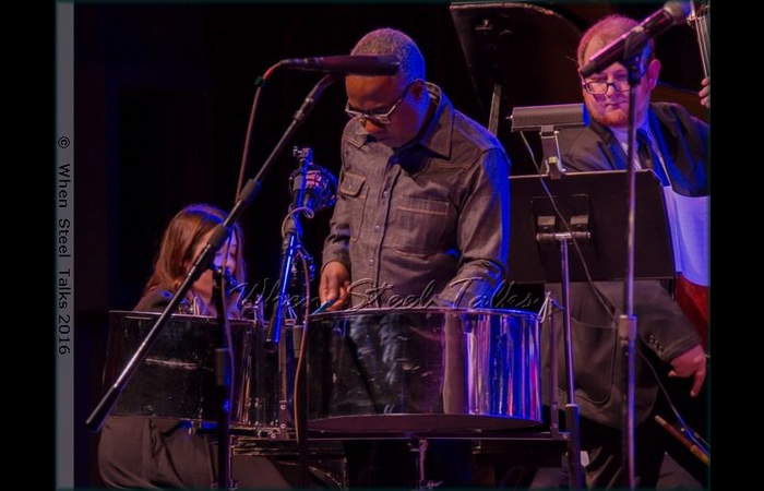 Panist Garvin Blake at the Evening of Calypso Jazz, Afro-Caribbean Music and Global Jazz