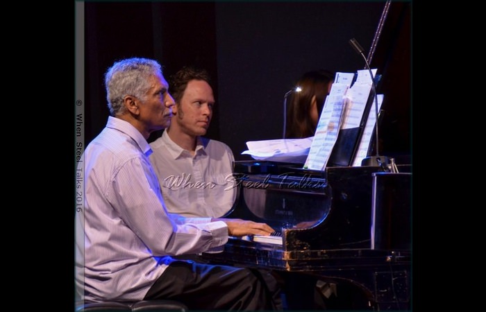 Frankie McIntosh on piano