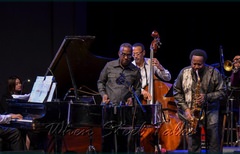Sextet, left to right: Frankie McIntosh, Garvin Blake, David “Happy” Williams, Charles Daugherty, Étienne Charles.  Out of camera-shot - drummer Damon DueWhite