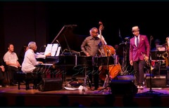 Sextet, left to right: Frankie McIntosh, Garvin Blake, David “Happy” Williams, Charles Daugherty, Étienne Charles.  Out of camera-shot - drummer Damon DueWhite