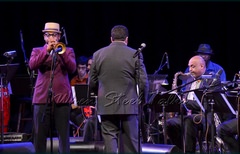 Étienne Charles performs with the Brooklyn College Big Band conducted by Arturo O’Farrill
