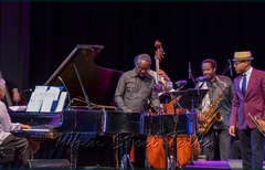 Sextet, left to right: Frankie McIntosh, Garvin Blake, David “Happy” Williams, Charles Daugherty, Étienne Charles.  Out of camera-shot - drummer Damon DueWhite