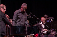 Panist Garvin Blake performs with the Brooklyn College Big Band