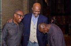 Steepanist Garvin Blake with Ronald Smart and drummer Damon DueWhite at Brooklyn College