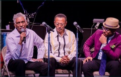 Panelists at Brooklyn College just prior to performances in An Evening of Calypso Jazz, Afro-Caribbean Music and Global Jazz