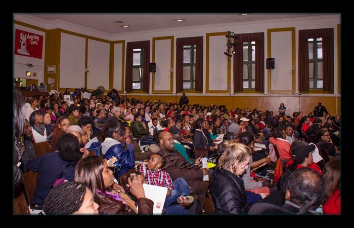 Packed house at the meeting