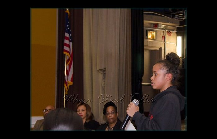 Meyer Levin alum, now attending LaGuardia High School Of Music Art and Performing Arts, speaks out against the proposed charter school co-location