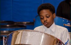 Meyer Levin Steel Orchestra performs and entertains before the start of the meeting