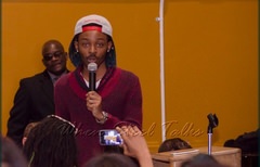 A proud and successful Meyer Levin alum Damany James, steelpan musician and educator, speaking out in opposition to the co-location of the charter school within his alma mata