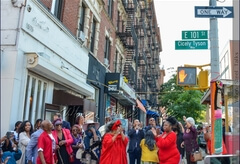 The unveiling of the sign co-naming the block of East 101st Street ‘Cicely Tyson Way’