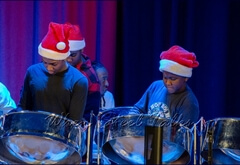 The Meyer Levin Advanced Steel Band performs Silent Night