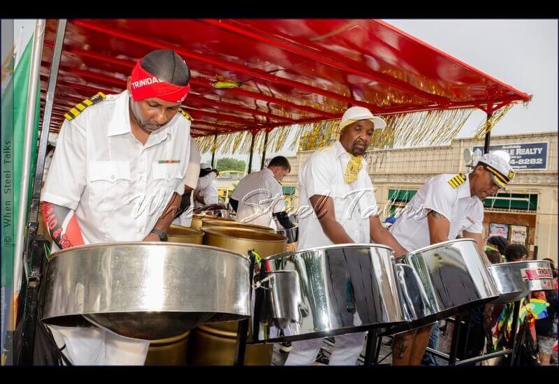 Philadelphia (Philly) Pan Stars providing music for fancy mas revelers “Lavagem - The Cleansing - From Bahia to Brooklyn.”