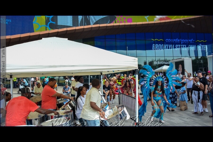 Eruption Steel Orchestra performs at the Counterpoint: Brooklyn Steel Pan Fête event