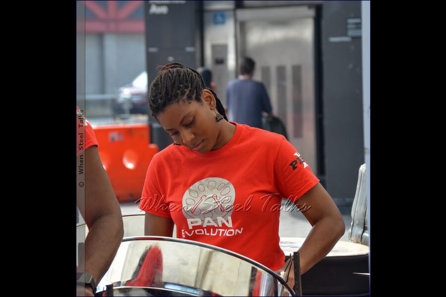 Pan Evolution Steel Orchestra performs at the Counterpoint: Brooklyn Steel Pan Fête