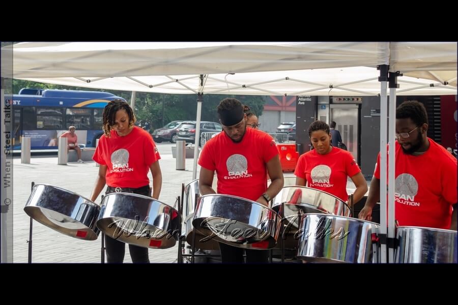 Pan Evolution Steel Orchestra performs at the Counterpoint: Brooklyn Steel Pan Fête