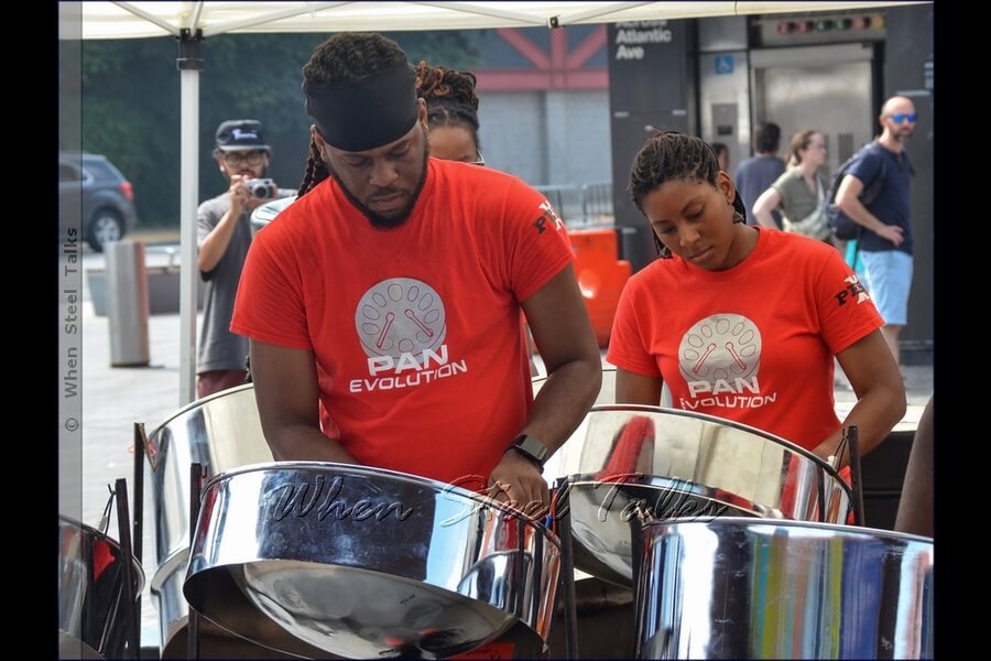Pan Evolution Steel Orchestra performs