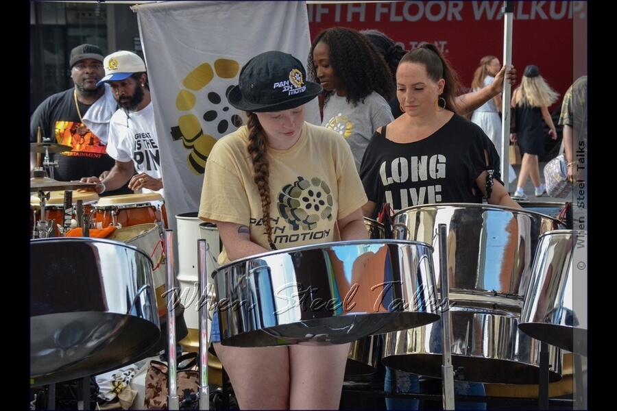 Pan in Motion performs at the Counterpoint: Brooklyn Steel Pan Fête event