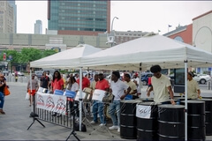 Eruption Steel Orchestra performs at the Counterpoint: Brooklyn Steel Pan Fête event