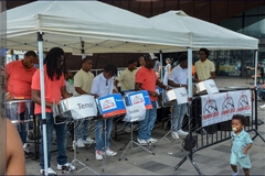 Eruption Steel Orchestra performs at the Counterpoint: Brooklyn Steel Pan Fête event