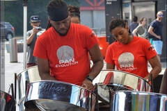 Pan Evolution Steel Orchestra performs