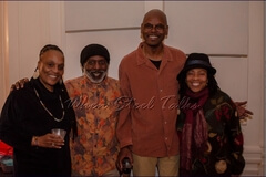 Second from left to right: Kurt Rogers, Keith Inniss, with wife Angela Howard