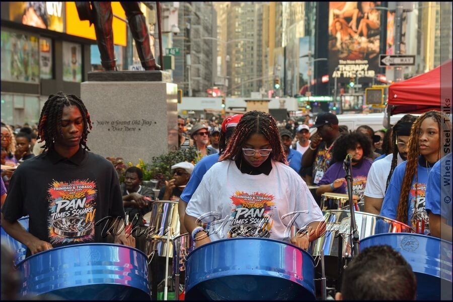 PULSE (Pan Unleashes Life-Sustaining Energy) Steel Band performs at Pan in Times Square IV