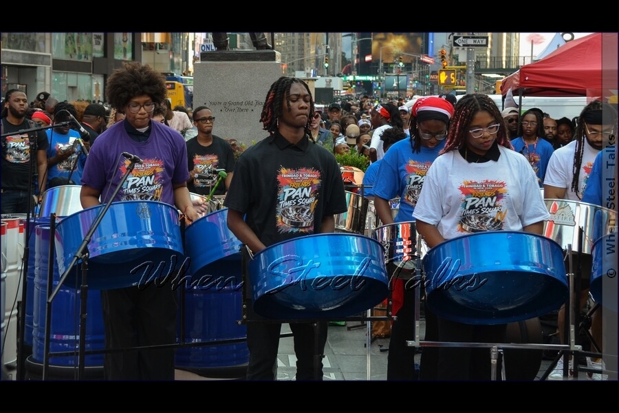 PULSE (Pan Unleashes Life-Sustaining Energy) Steel Band performs at Pan in Times Square IV