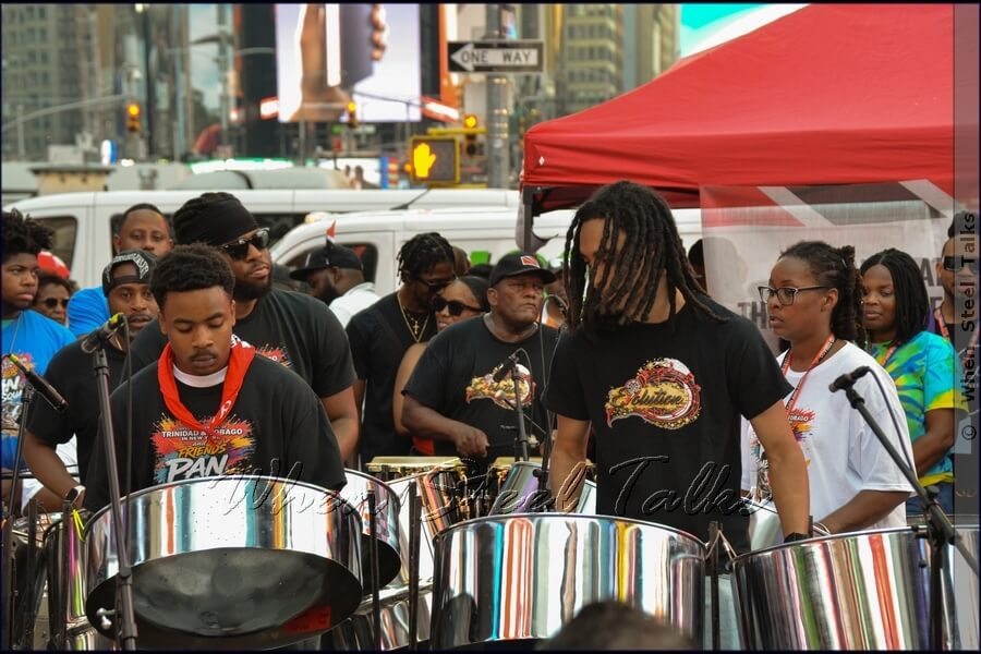 Pan Evolution Steel Orchestra performs at Pan In Times Square IV