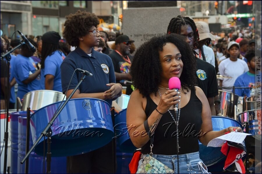 Leah Clark-Brisard of The Carlos Lezama Archives and Caribbean Cultural Center (CLACC-C), addresses the audience