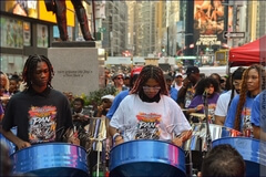 PULSE (Pan Unleashes Life-Sustaining Energy) Steel Band performs at Pan in Times Square IV