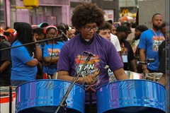PULSE (Pan Unleashes Life-Sustaining Energy) Steel Band performs at Pan in Times Square IV