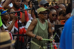 Member of Kutters Rhythm Section in the groove