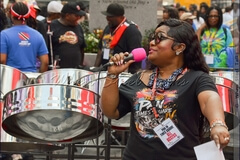 One of the hosts of Pan In Times Square IV, Natasha Wilson aka “Princess Natasha”