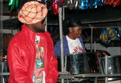 Wyclef Jean during photoshoot with Pantonic Steel Orchestra