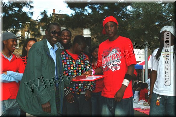 Frank Rollock Presents BAS Award to St John's Catholic Steelband.jpg