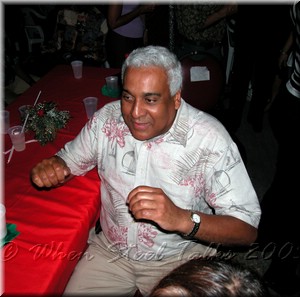 Venezuelan Ambassador Hector Azocar does his thing while still seated.jpg